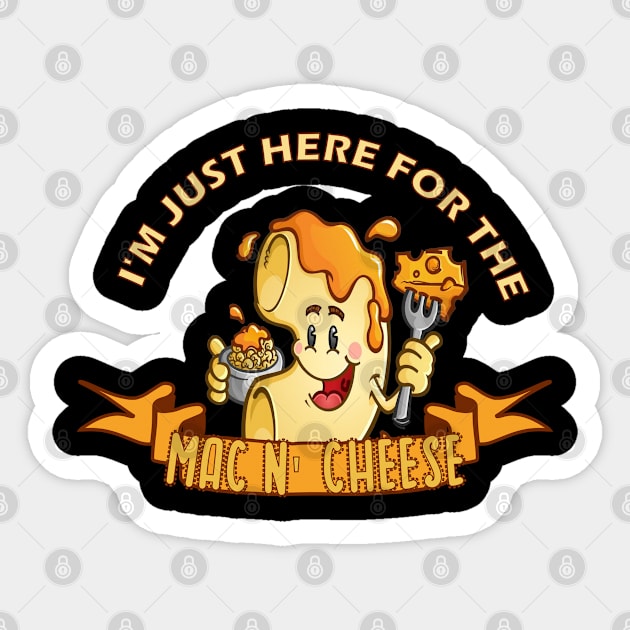 Funny Macaroni and Cheese Lover Gift Sticker by JPDesigns